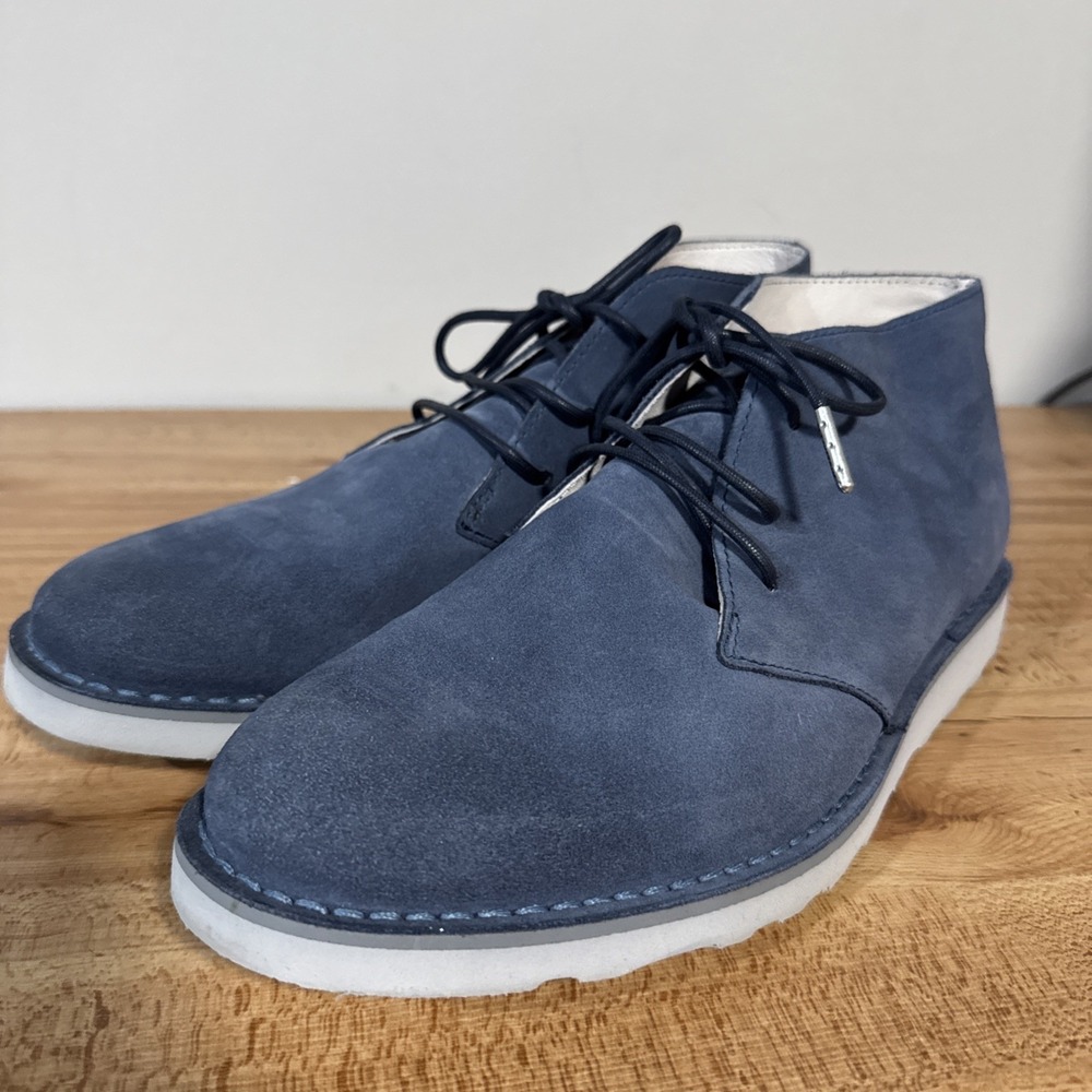 Blackstone Blue Suede Desert Boots Chukka Size 44 Men's